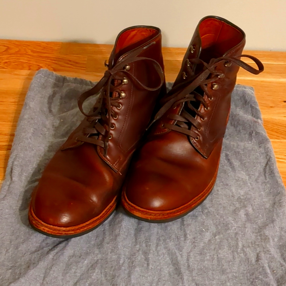 Allen Edmonds Higgins Mill Chromexcel 10d With Matching 36"Belt